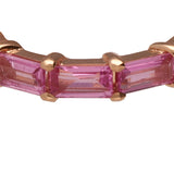 Pink Sapphire Eternity Band