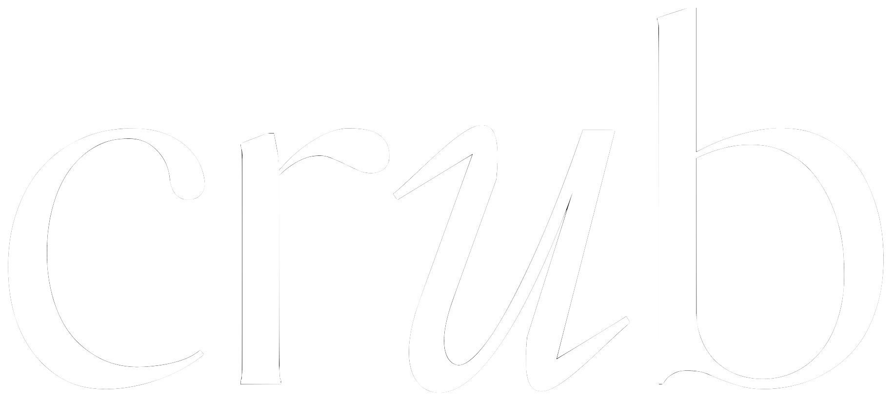 Crub white logo
